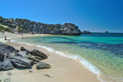 Beach scene at Little Parakeet Bay, Western Australia