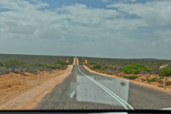 Empty road in the Outback at Shark Bay, Western Australia