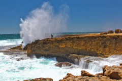 Quobba Blow Holes north of Carnarvon, Western Australia