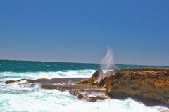 Quobba Blow Holes north of Carnarvon, Western Australia