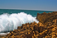 Quobba Blow Holes north of Carnarvon, Western Australia