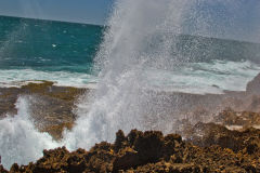 Quobba Blow Holes north of Carnarvon, Western Australia