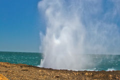 Quobba Blow Holes north of Carnarvon, Western Australia