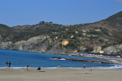 Beach of Levanto Cinque Terre in Italy