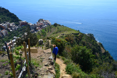 Hiking from Vernazza to Corniglia in Cinque Terre Italy