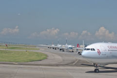 Planes at the Hong Kong Airport