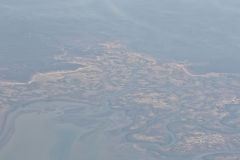 View of Australia from the plane to Sydney