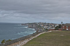 Cliffs to the Tasman Sea in Winter at South Head Sydney, Australia