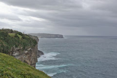 Cliffs to the Tasman Sea in Winter at South Head Sydney, Australia