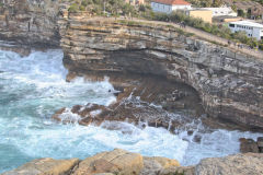 Cliffs to the Tasman Sea in Winter at South Head Sydney, Australia