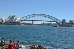 Opera House and Sydney Harbour Bridge taken from the Royal Botanical Garden Sydney, Australia