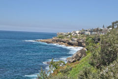 Scenery on a walk from Bondi Beach to Cape Banks in Winter in Sydney, Australia