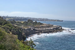 Scenery on a walk from Bondi Beach to Cape Banks in Winter in Sydney, Australia