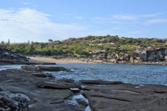 Scenery on a walk from Bondi Beach to Cape Banks in Winter in Sydney, Australia