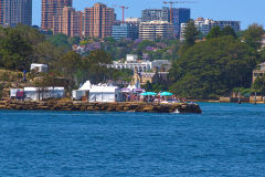 Water scenes at Sydney Cove on the ferry from Circular Quay to Manly, Sydney, Australia