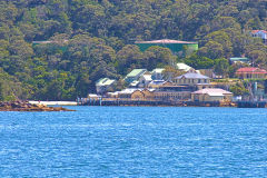 Water scenes at Sydney Cove on the ferry from Circular Quay to Manly, Sydney, Australia