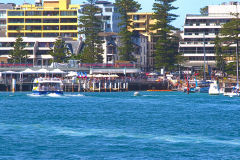 Water scenes on Sydney Cove on a ferry from Manly to Circular Quay Sydney, Australia