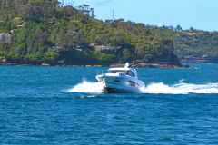 Water scenes on Sydney Cove on a ferry from Manly to Circular Quay Sydney, Australia