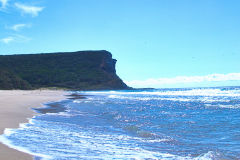 At Garie Beach in the Royal National Park south of Sydney, Australia