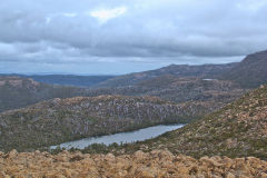 Landscape on Rodway Range in Mount Field National Park Tasmania