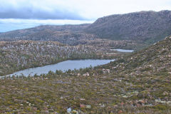 Small lakes near Rodway Range in Mount Field National Park Tasmania
