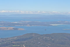 View from the summit of Mount Wellington near Hobart in Tasmania.