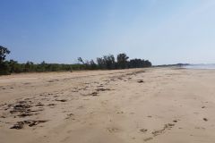 Empty beack at Lee Point Beach north of Darwin Australia 2019