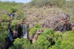 Water basin and water fall in Litchfield National Park Australia 2019