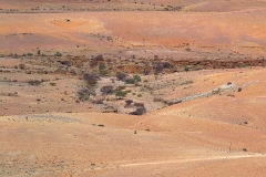 Desert landscape at Valley of a Thousand Hills campsite in Namibia