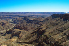 The Fish River Canyon in Namibia at Hobas Viewpoint