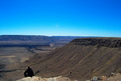 The Fish River Canyon in Namibia at Hobas Viewpoint