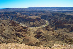 The Fish River Canyon in Namibia at Hobas Viewpoint