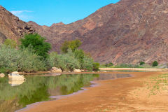 Fish River at Ais-Ais in the Fish River Canyon Namibia