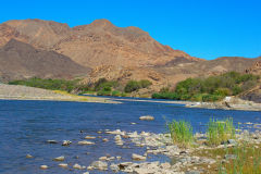 Fish River close to the border of South Africa