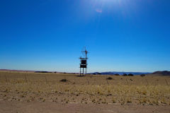 Strange building in the Namib Desert of Namibia