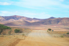 Desert landscape in Namib Desert in Namibia