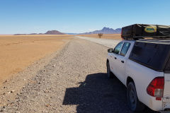 Toyota Hilux in Namib-Naukluft National Park Namibia