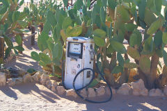 Old fuel pump in Solitaire in Namib Naukluft National Park Namibia