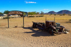 Old car in Solitaire in Namib Naukluft National Park Namibia
