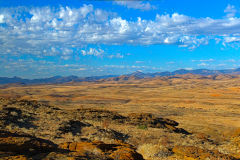 Desert landscape  at A Valley of a Thousand Hills Campsite Namibia