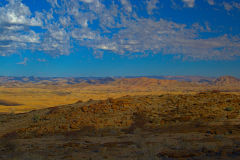 Desert landscape  at A Valley of a Thousand Hills Campsite Namibia