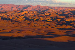 Desert landscape during sunset at A Valley of a Thousand Hills Campsite